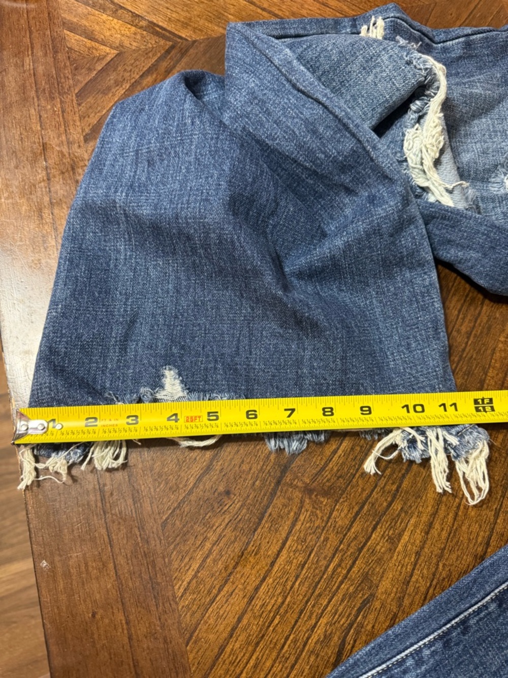 Petra 153 high rise wide leg distressed jeans size 13 - Picture 7 of 7